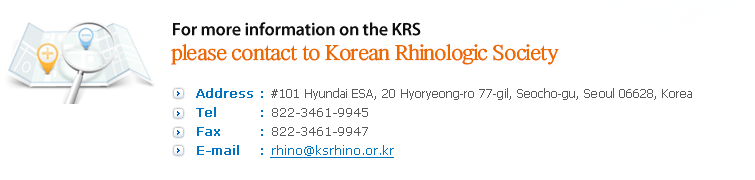For more information on the KRS please send correspondence to The Korean Rhinologic Society
