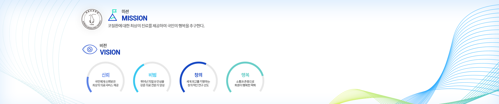 대한비과학회 미션과 비전